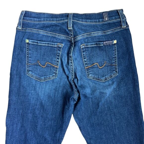 7 For All Mankind Blue Denim Jeans Size 24 - Picture 4 of 9